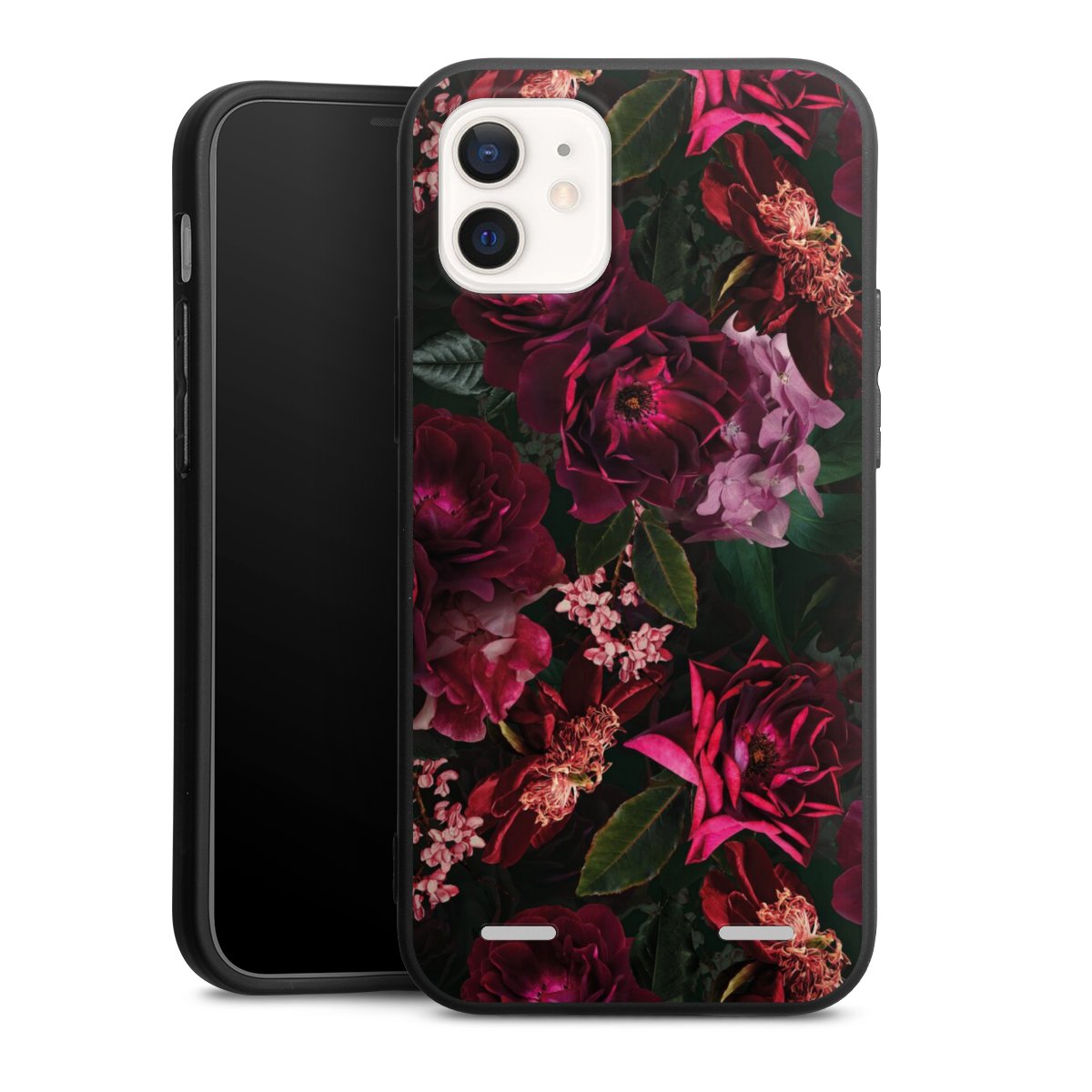 Donkerrode en roze bloemen