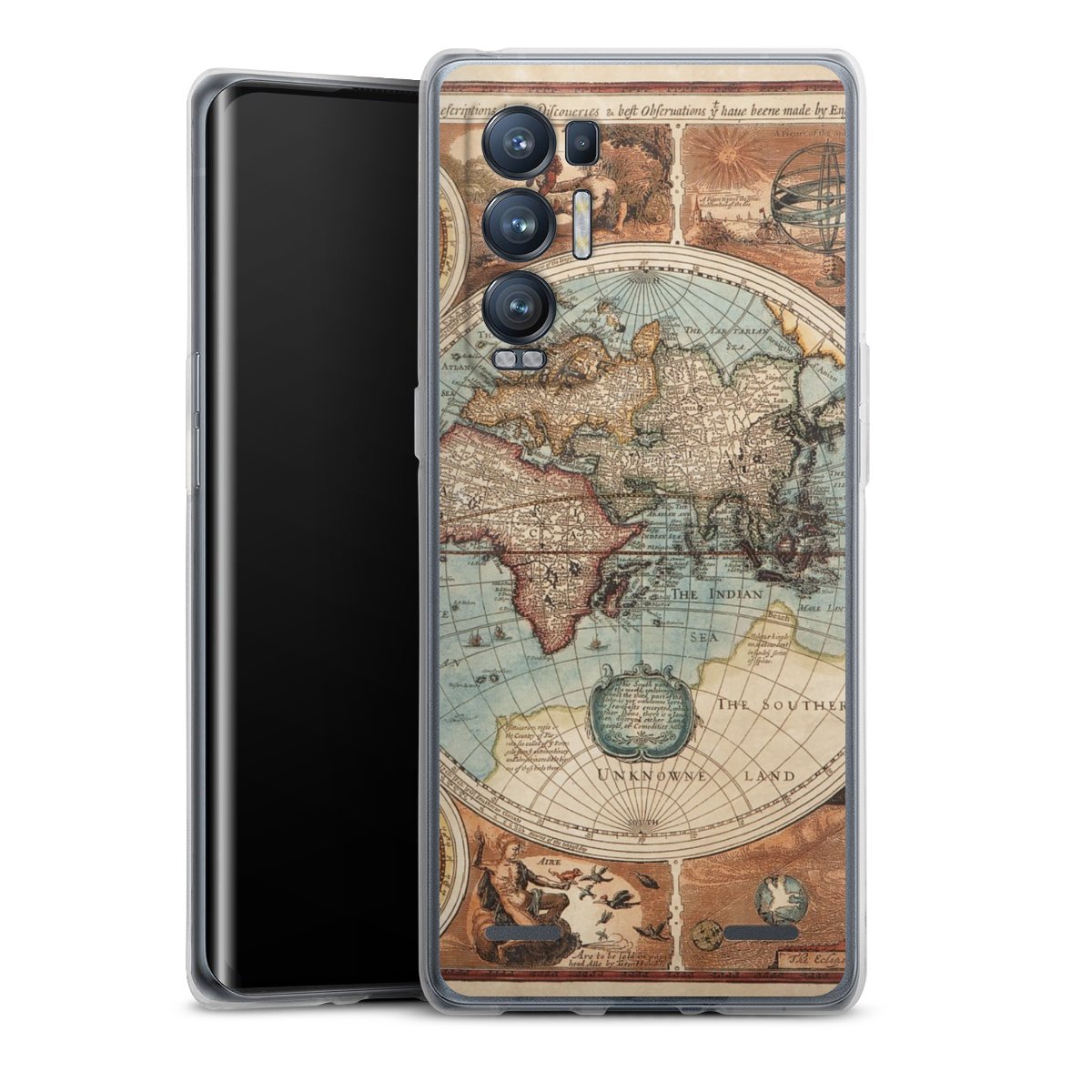 Mappa del mondo vintage