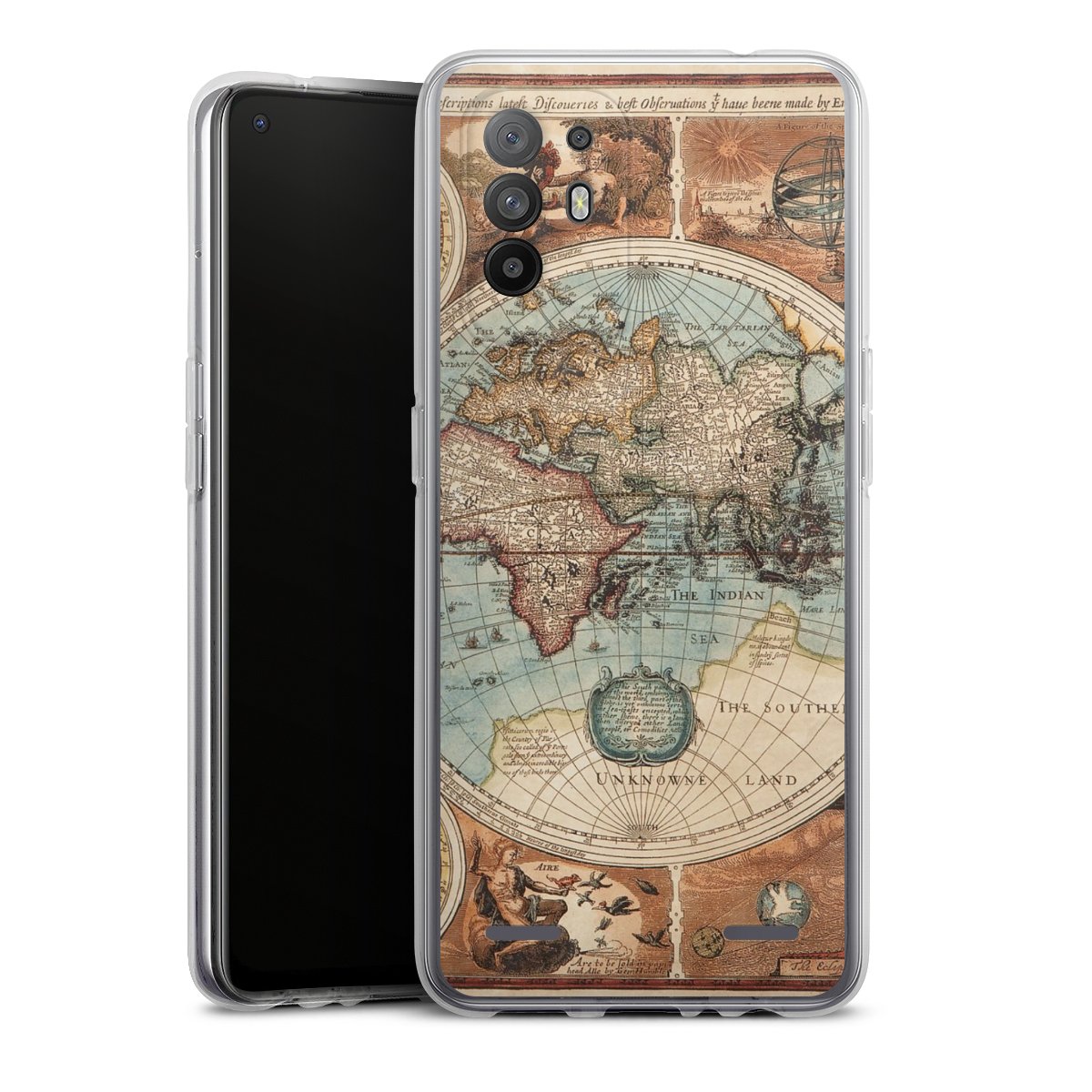 Mappa del mondo vintage
