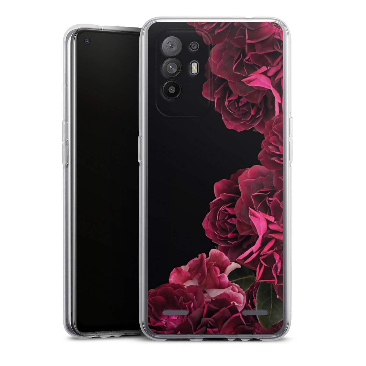 Rose vintage su nero