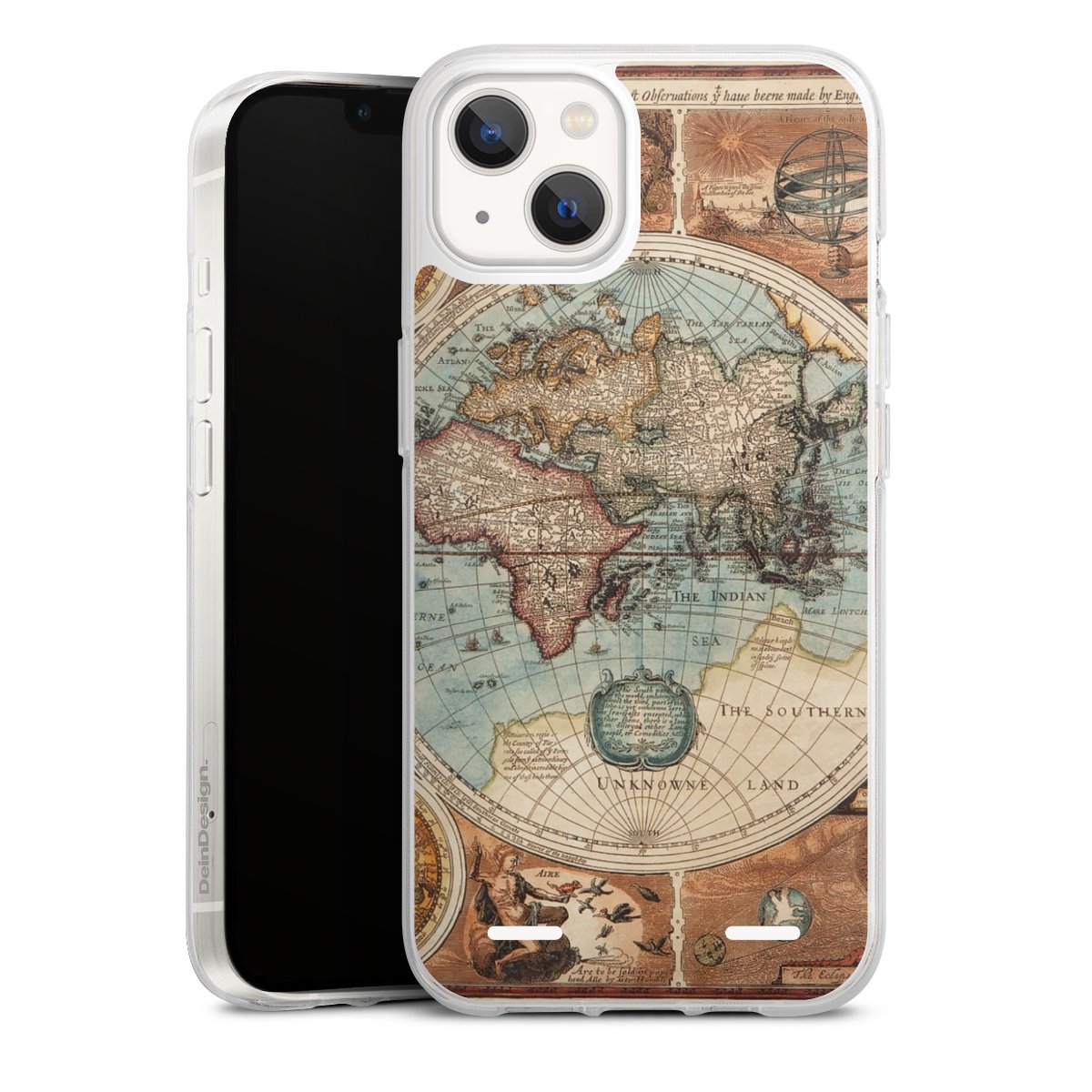 Mappa del mondo vintage