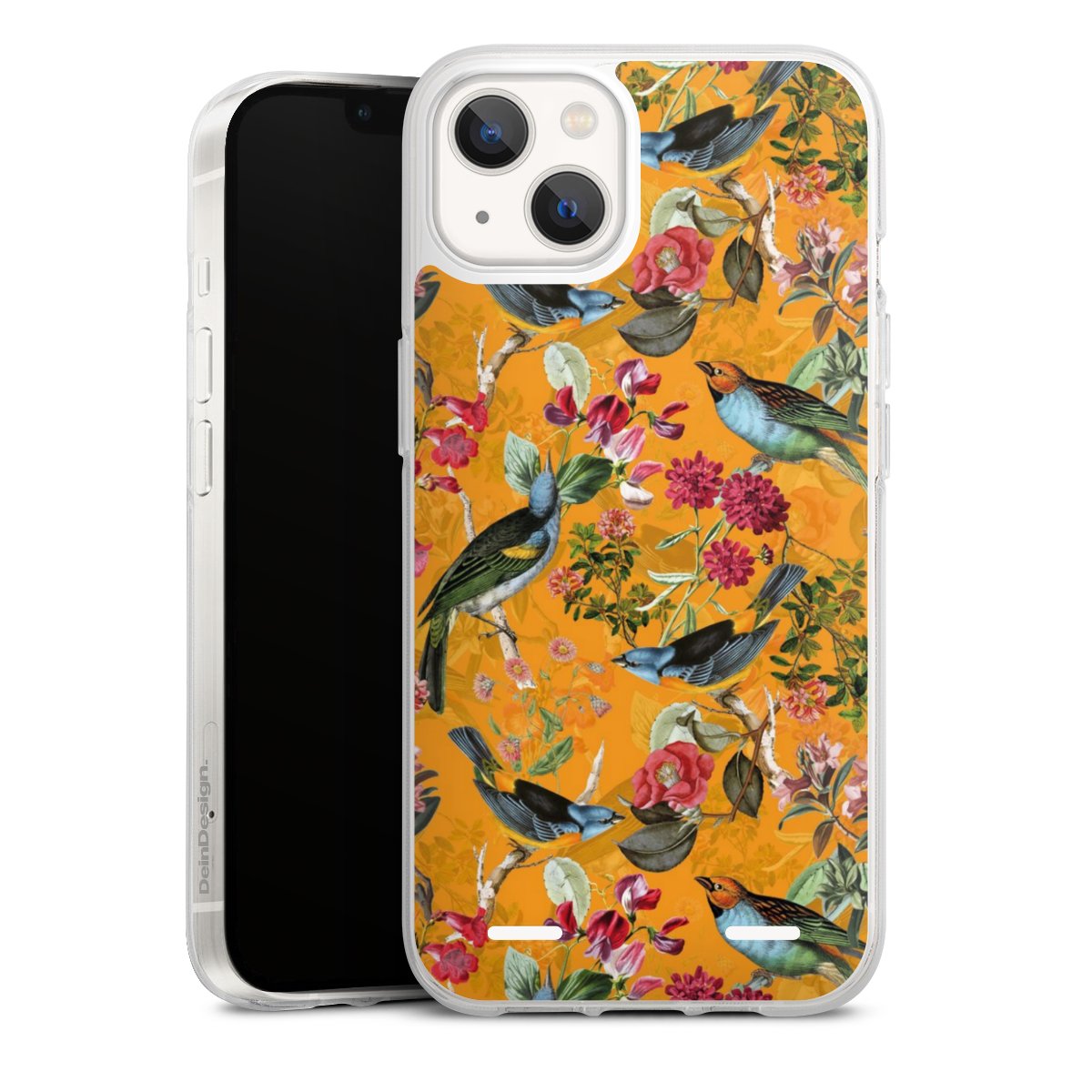 Vogels Bloemen Behang