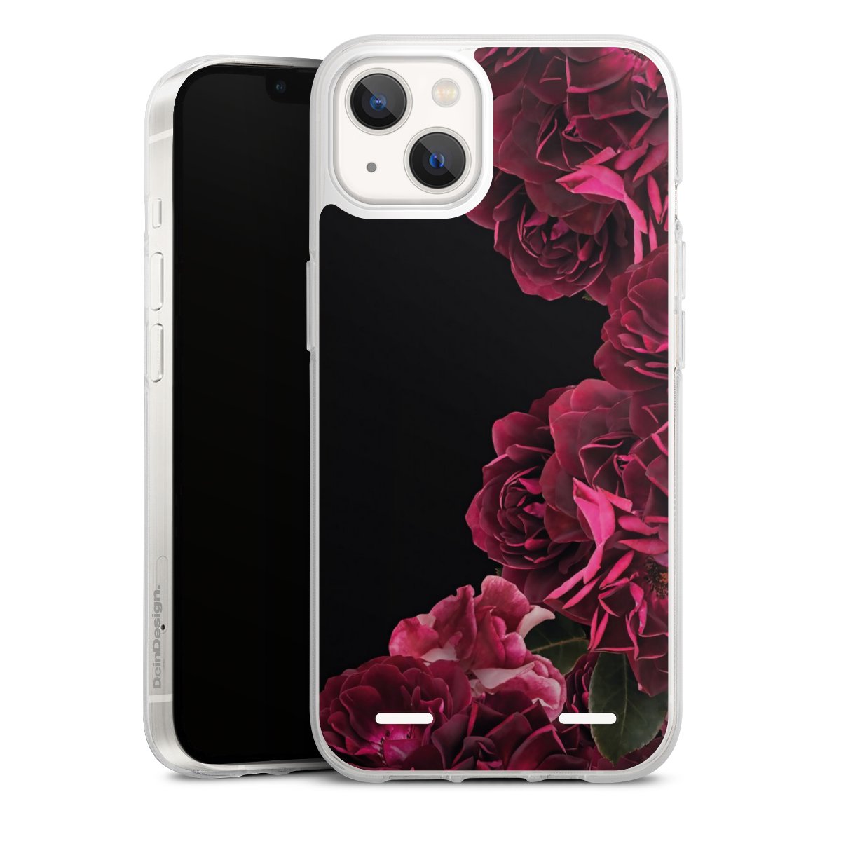 Rose vintage su nero