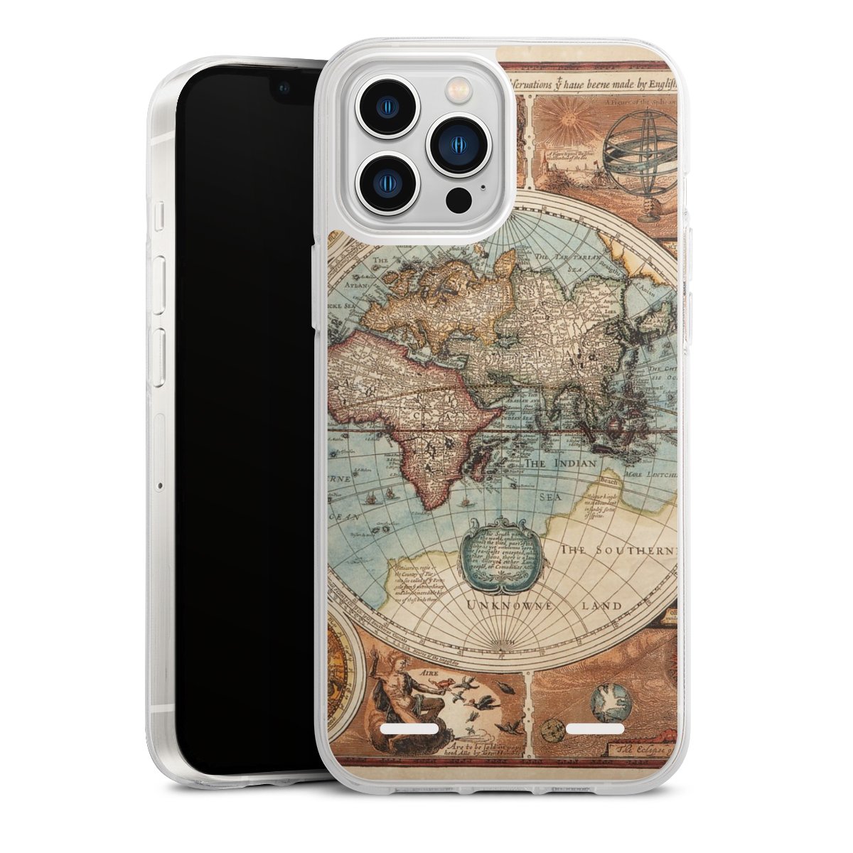 Mappa del mondo vintage