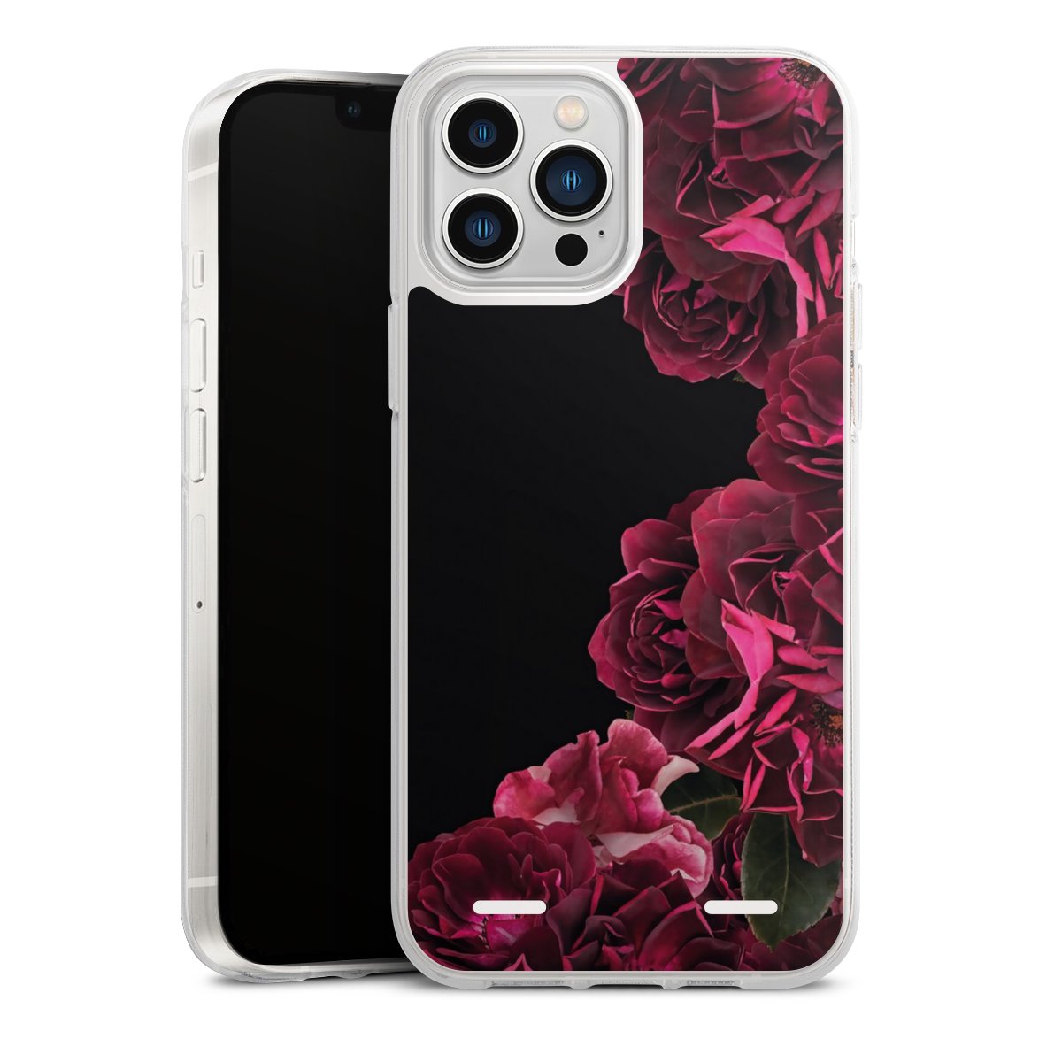 Rose vintage su nero