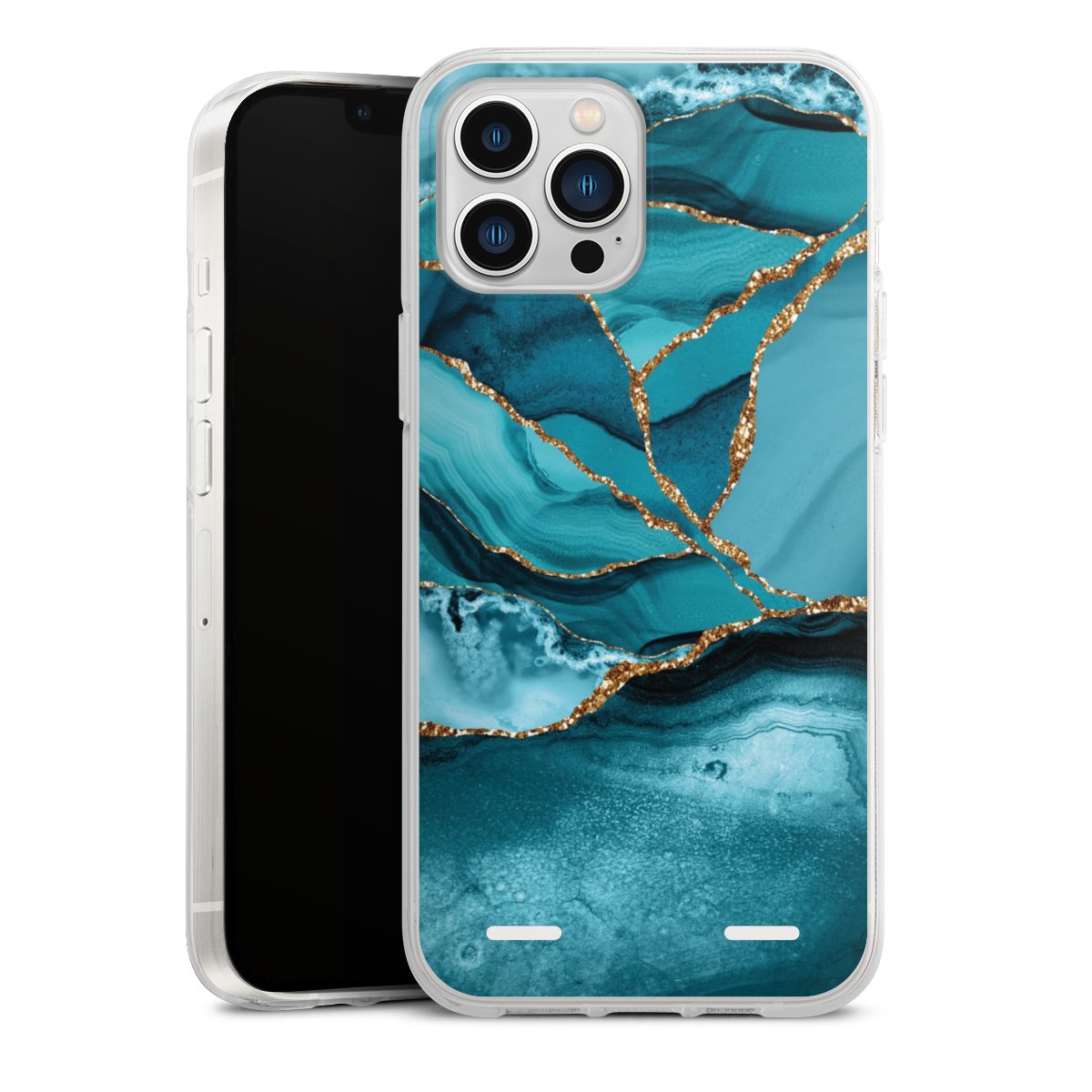 Eisblaue Marmor Landschaft