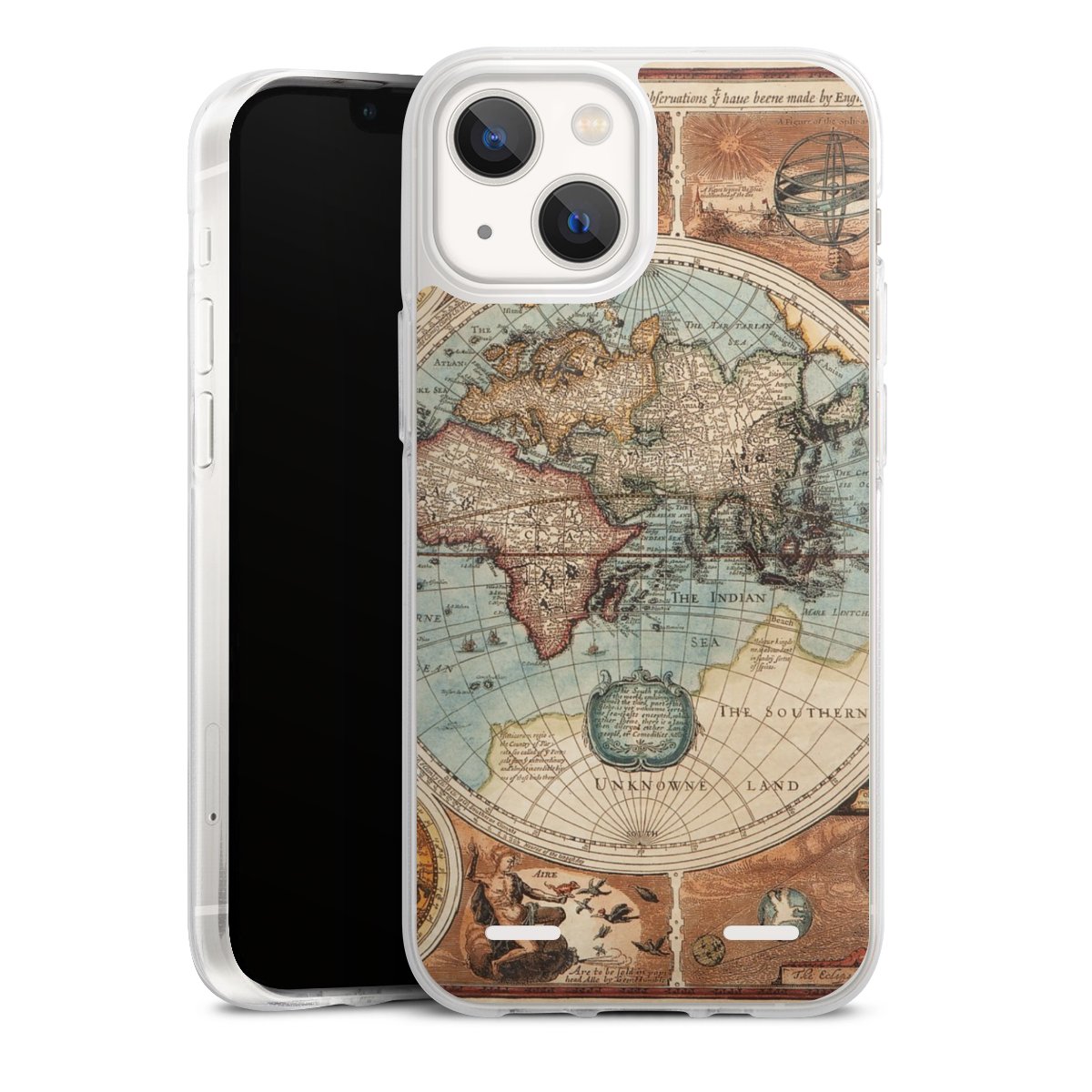 Mappa del mondo vintage