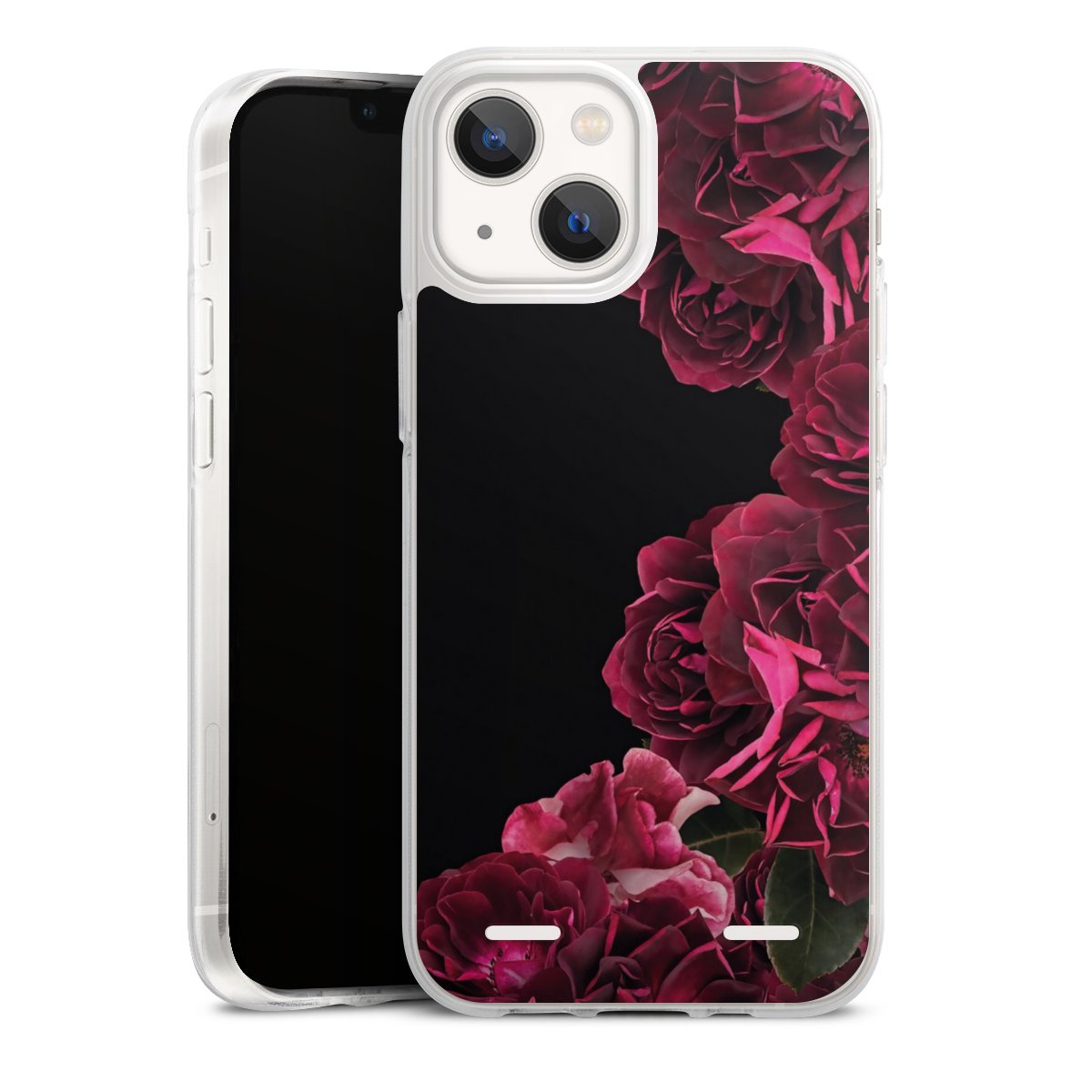 Rose vintage su nero