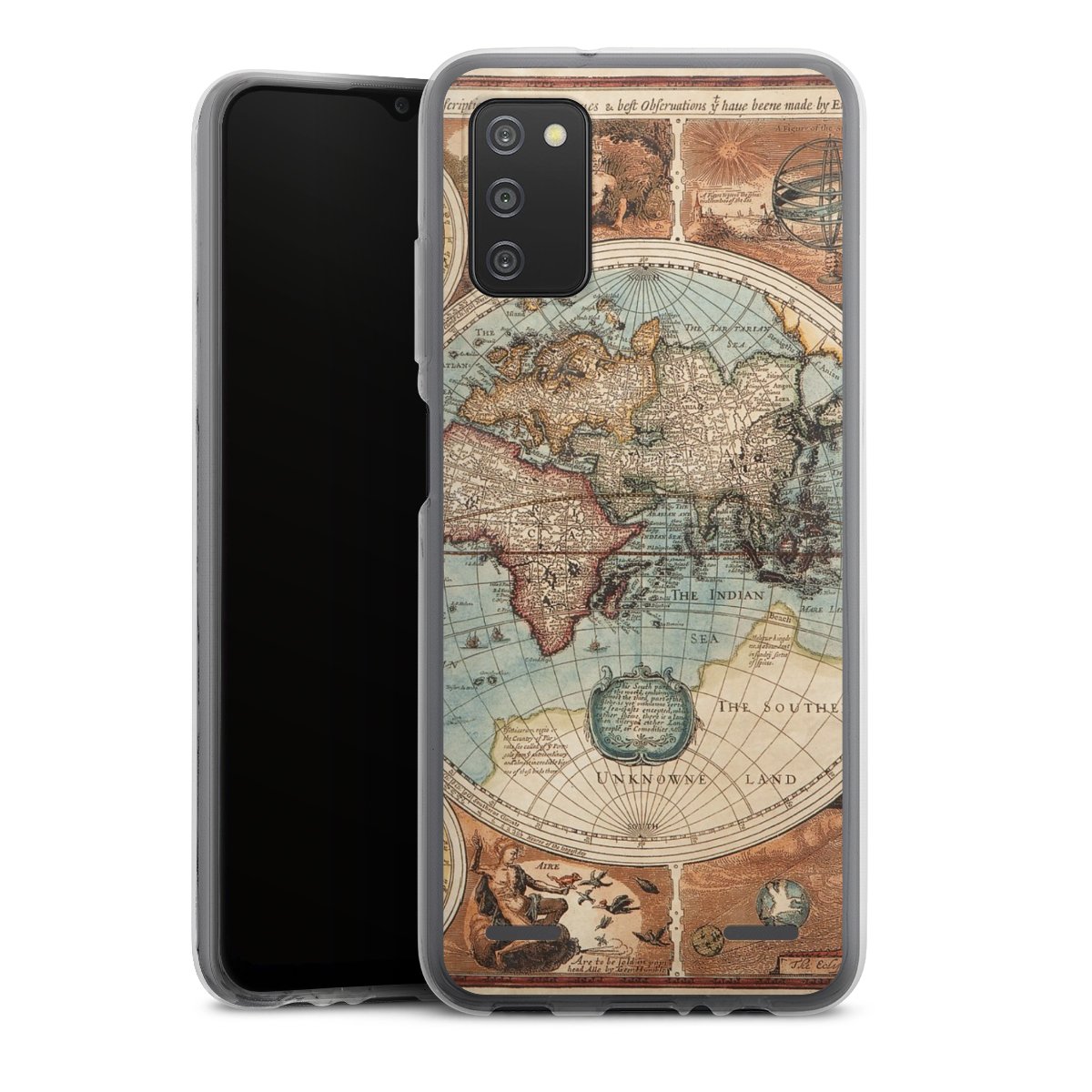 Mappa del mondo vintage