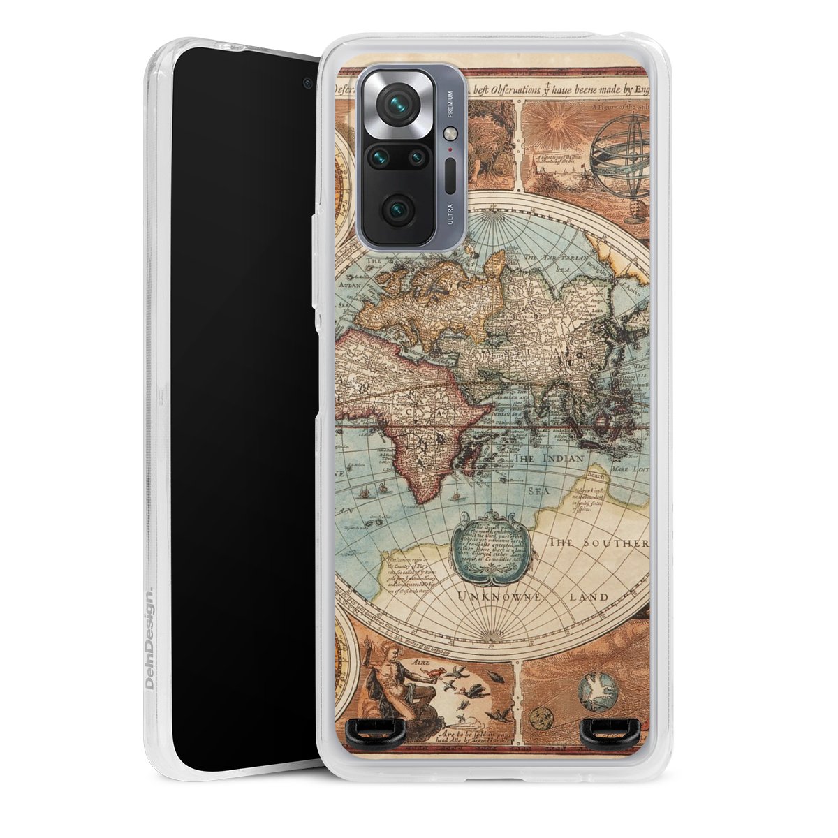 Mappa del mondo vintage