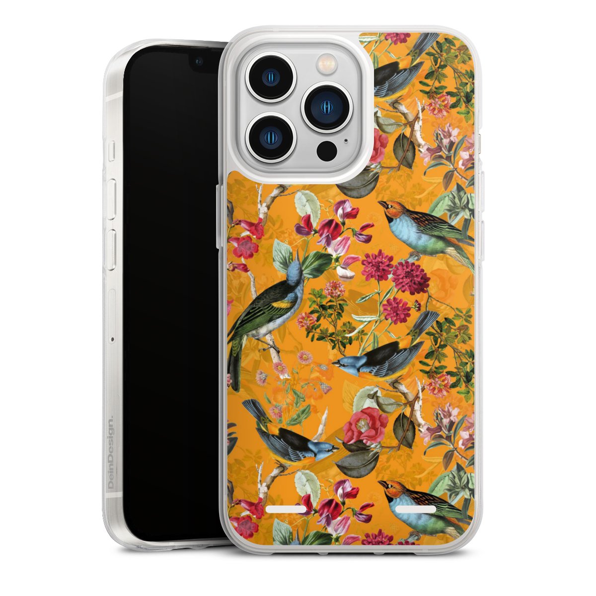 Vogels Bloemen Behang