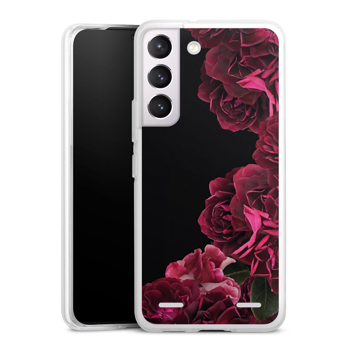 Rose vintage su nero