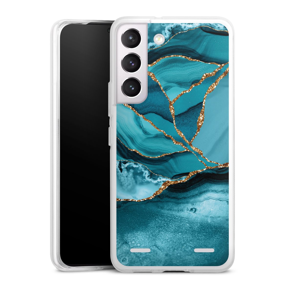 Eisblaue Marmor Landschaft