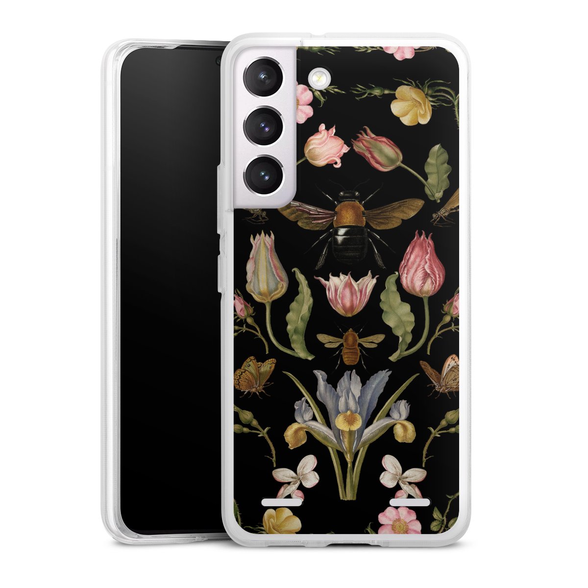 Veldbloemen en Bijen Zwart