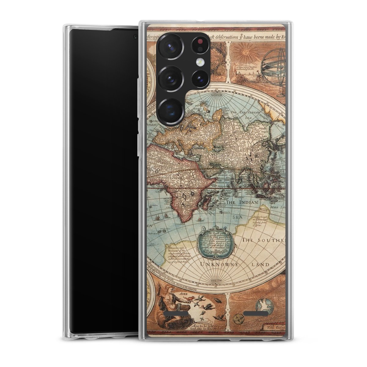 Mappa del mondo vintage