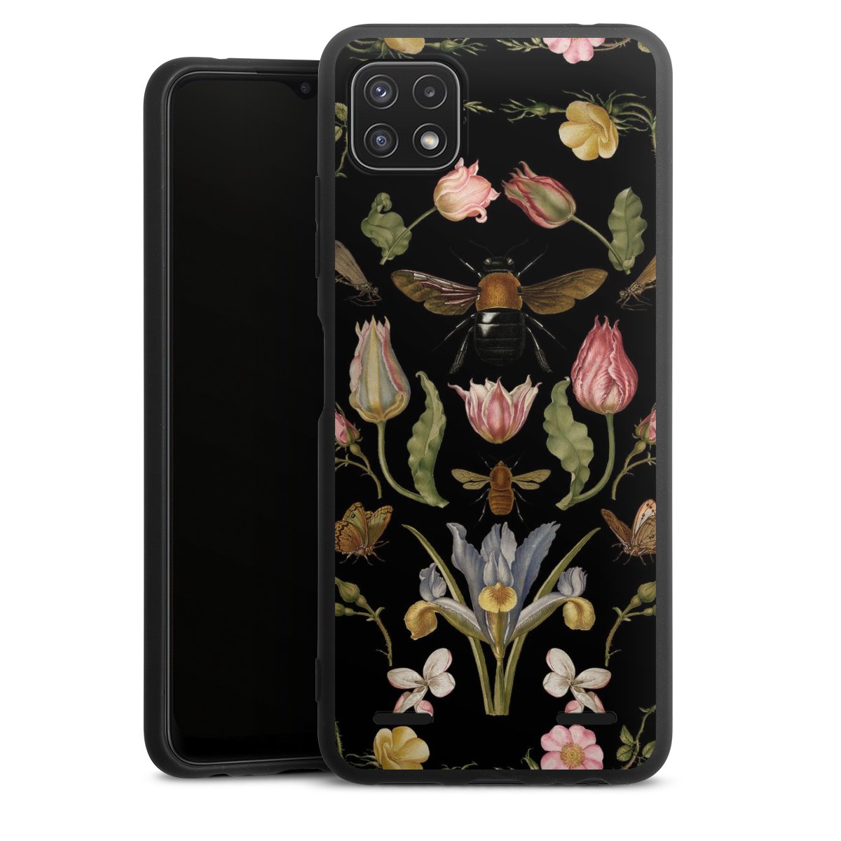 Veldbloemen en Bijen Zwart