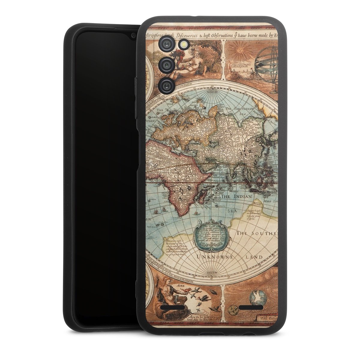 Mappa del mondo vintage