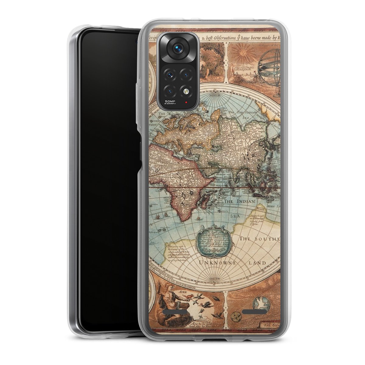 Mappa del mondo vintage