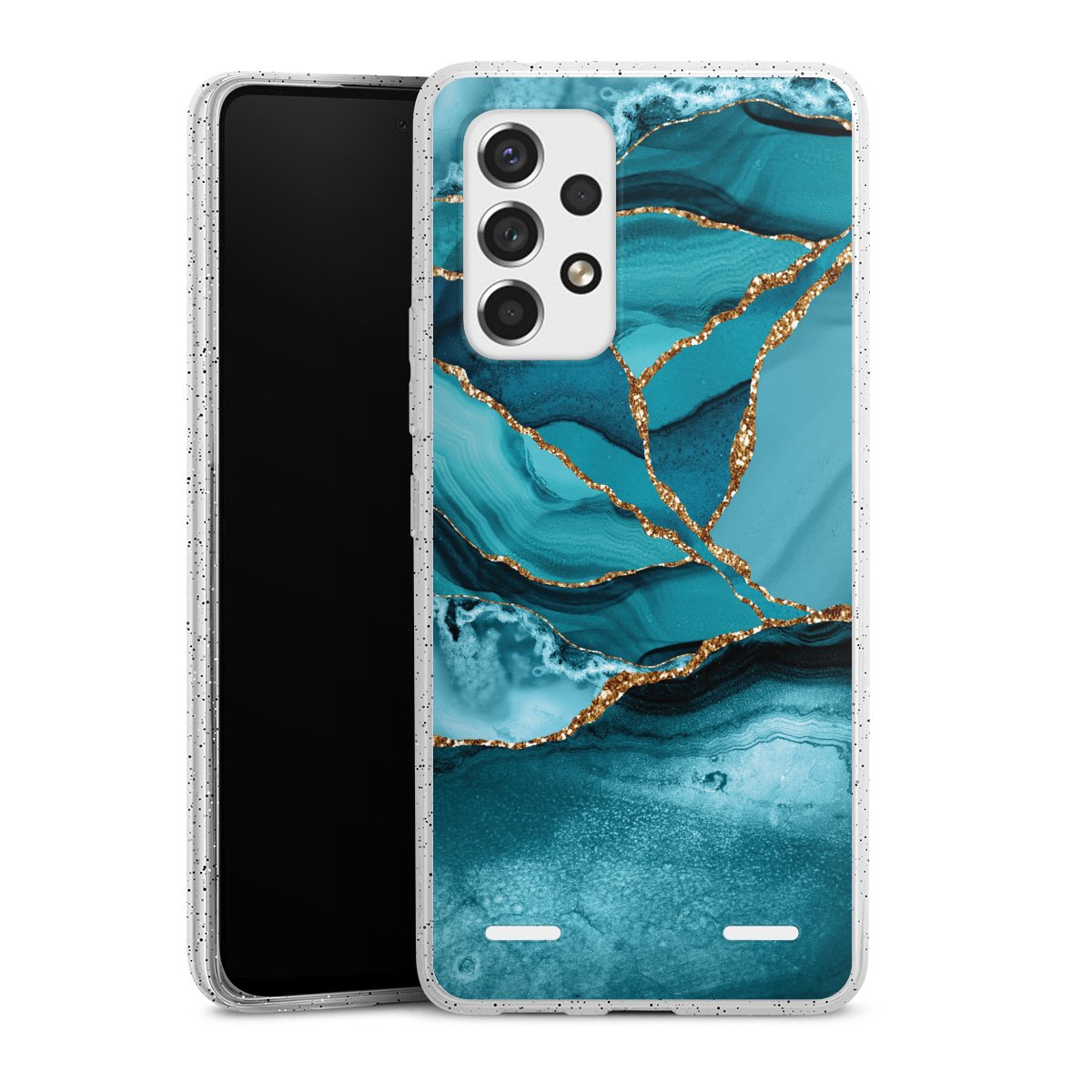 Eisblaue Marmor Landschaft