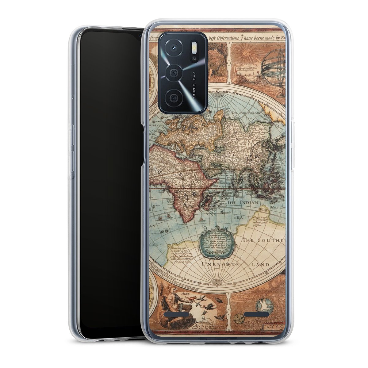 Mappa del mondo vintage