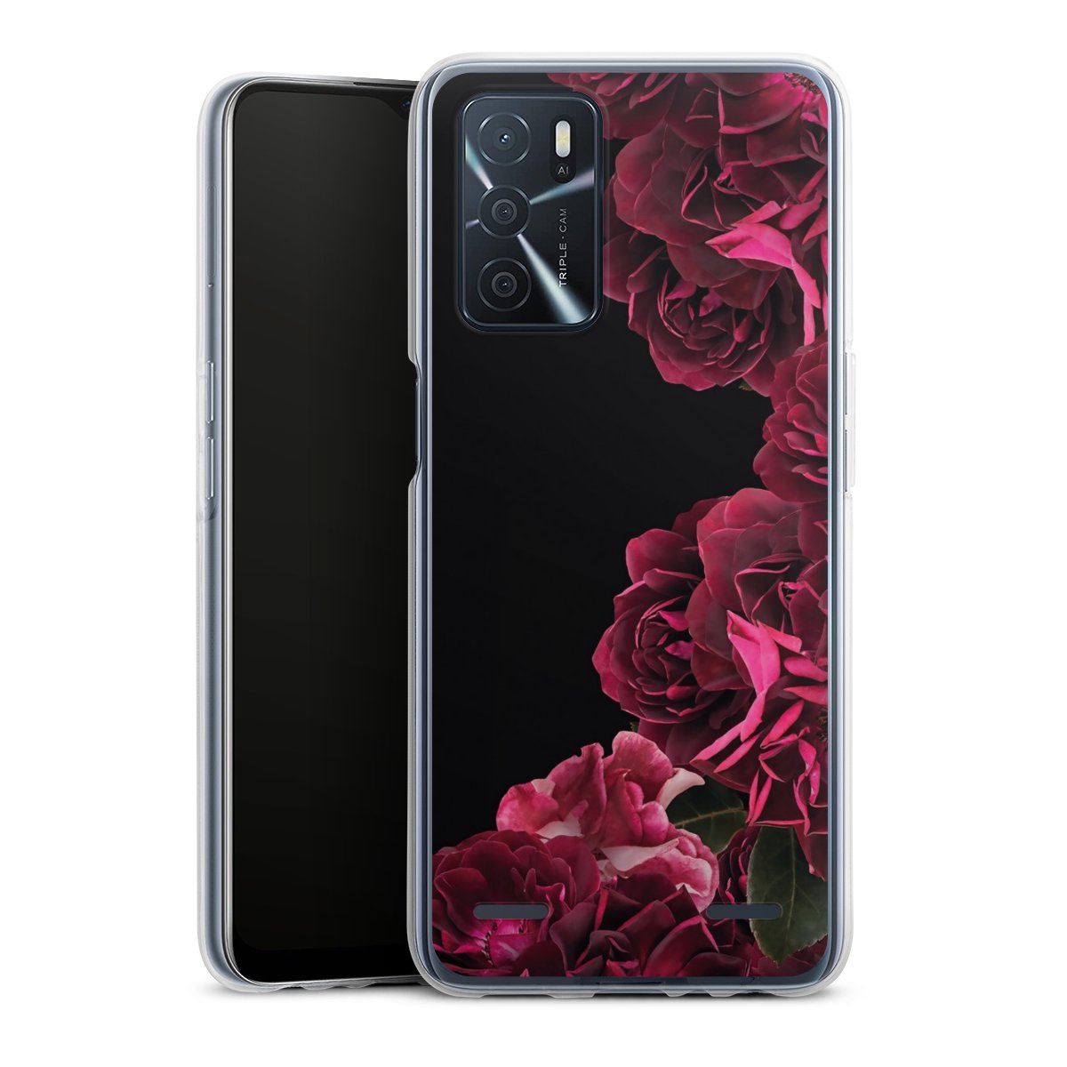 Rose vintage su nero