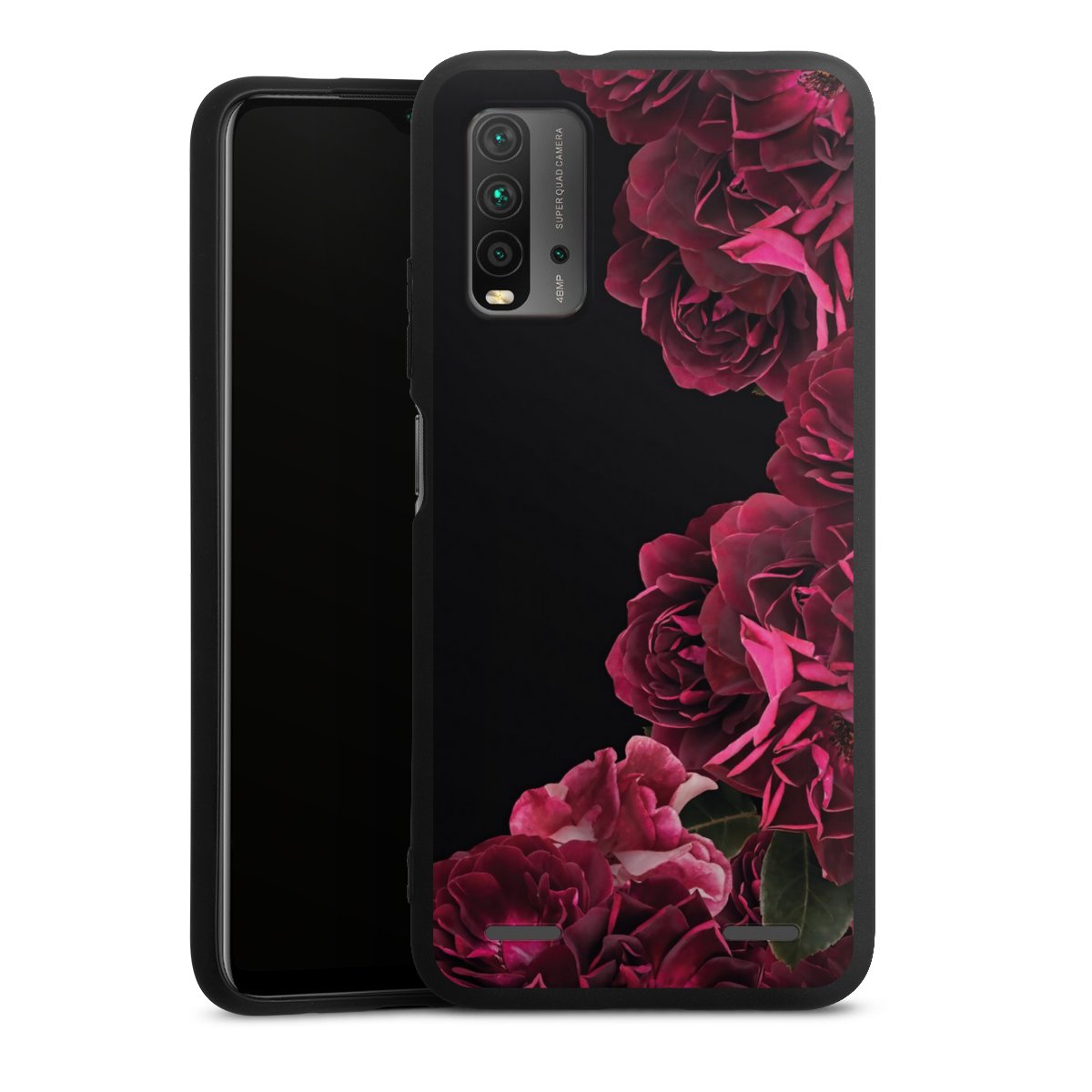 Rose vintage su nero
