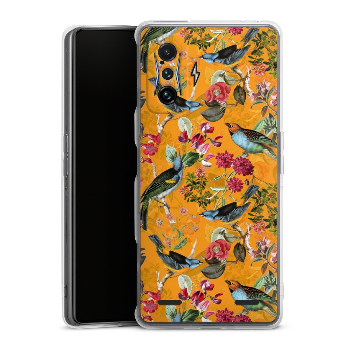 Vogels Bloemen Behang