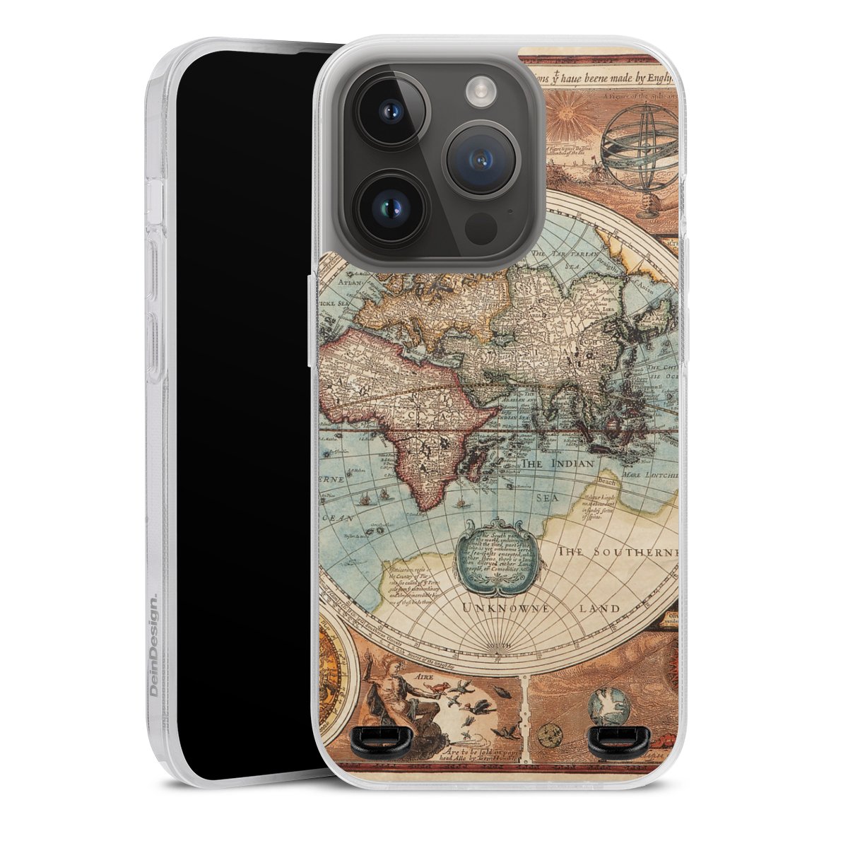 Mappa del mondo vintage
