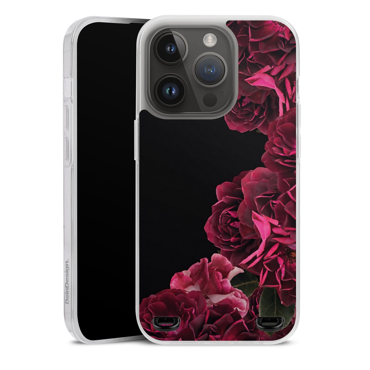 Rose vintage su nero