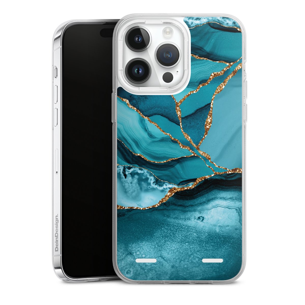 Eisblaue Marmor Landschaft