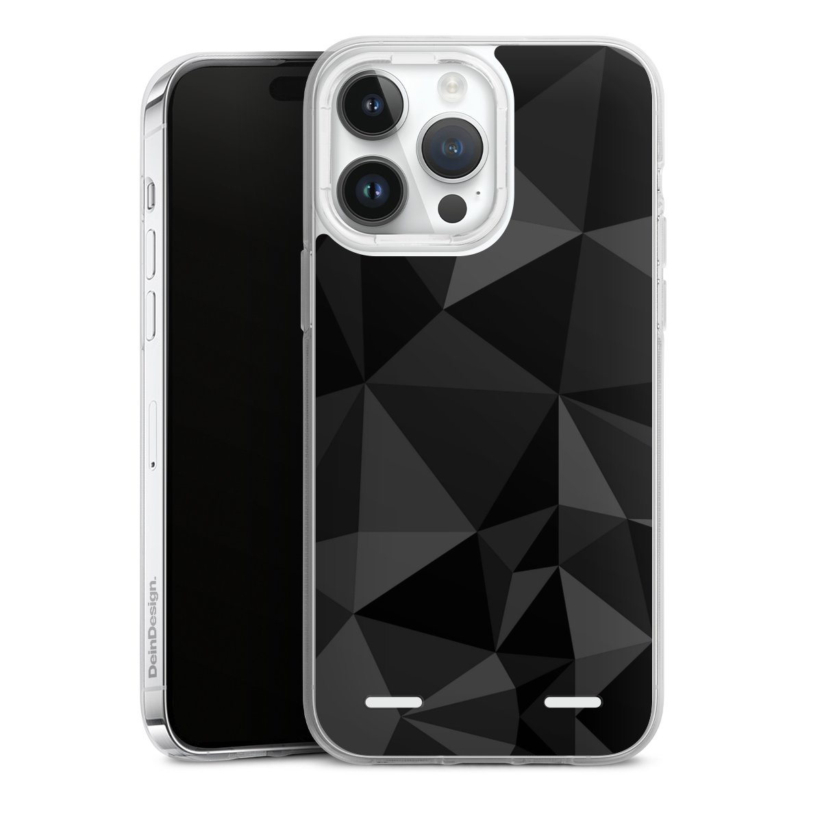 Motif Polygone Noir