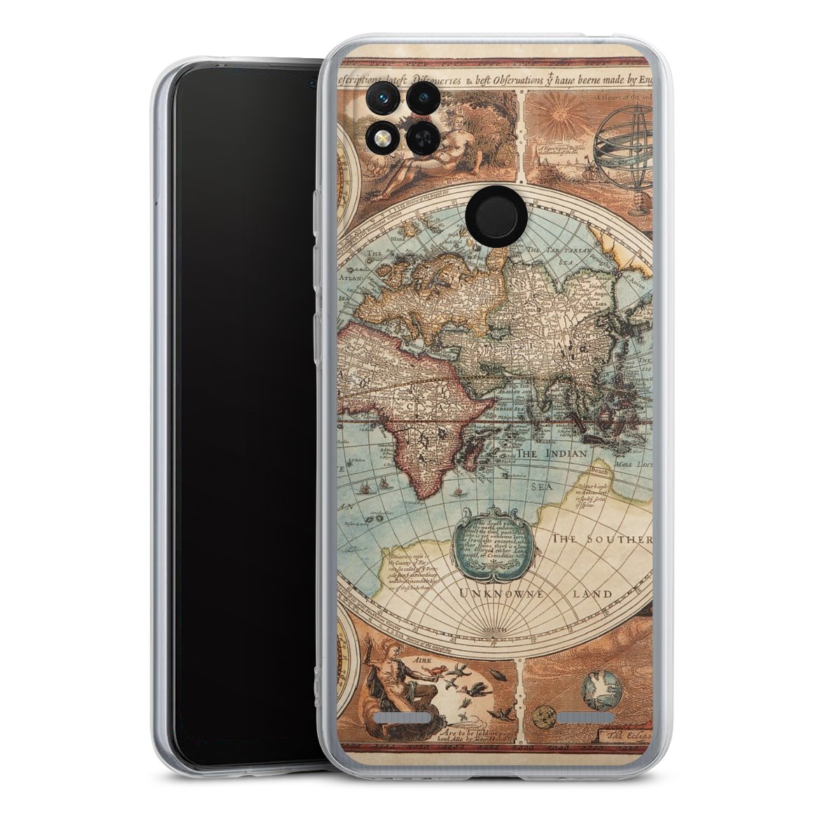 Mappa del mondo vintage
