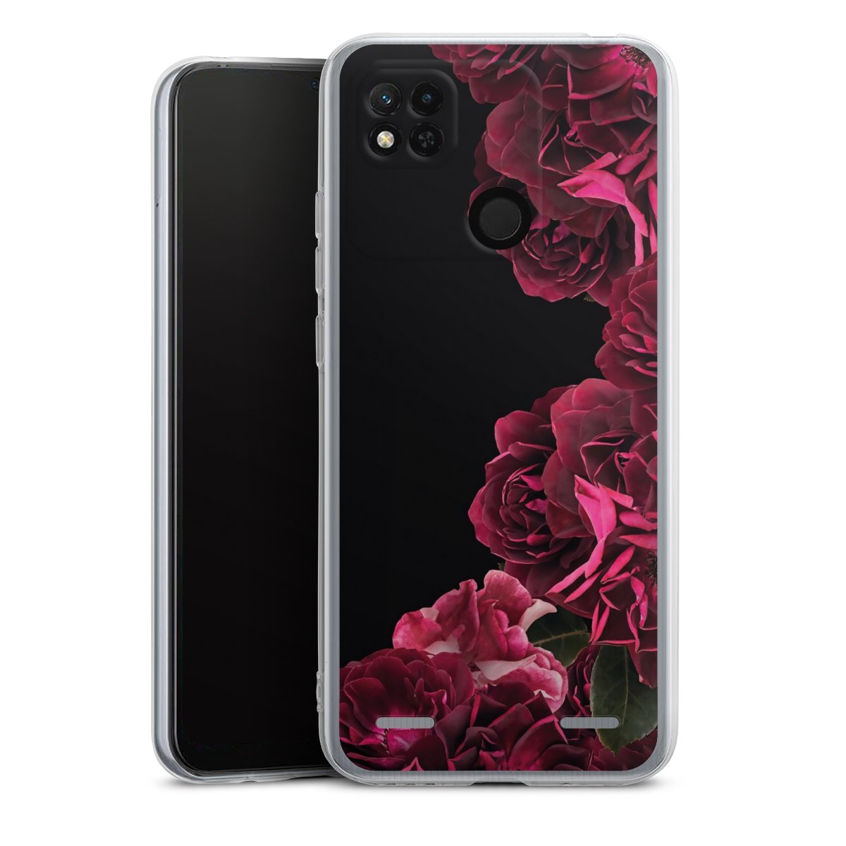Rose vintage su nero