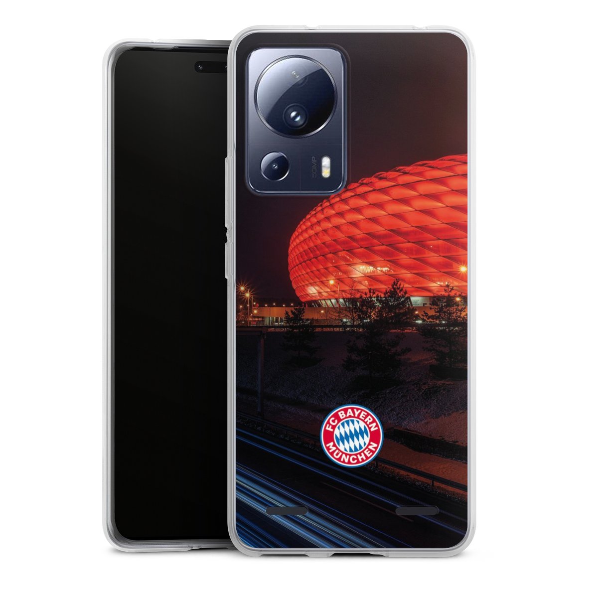 Allianz Arena bei Nacht FCB