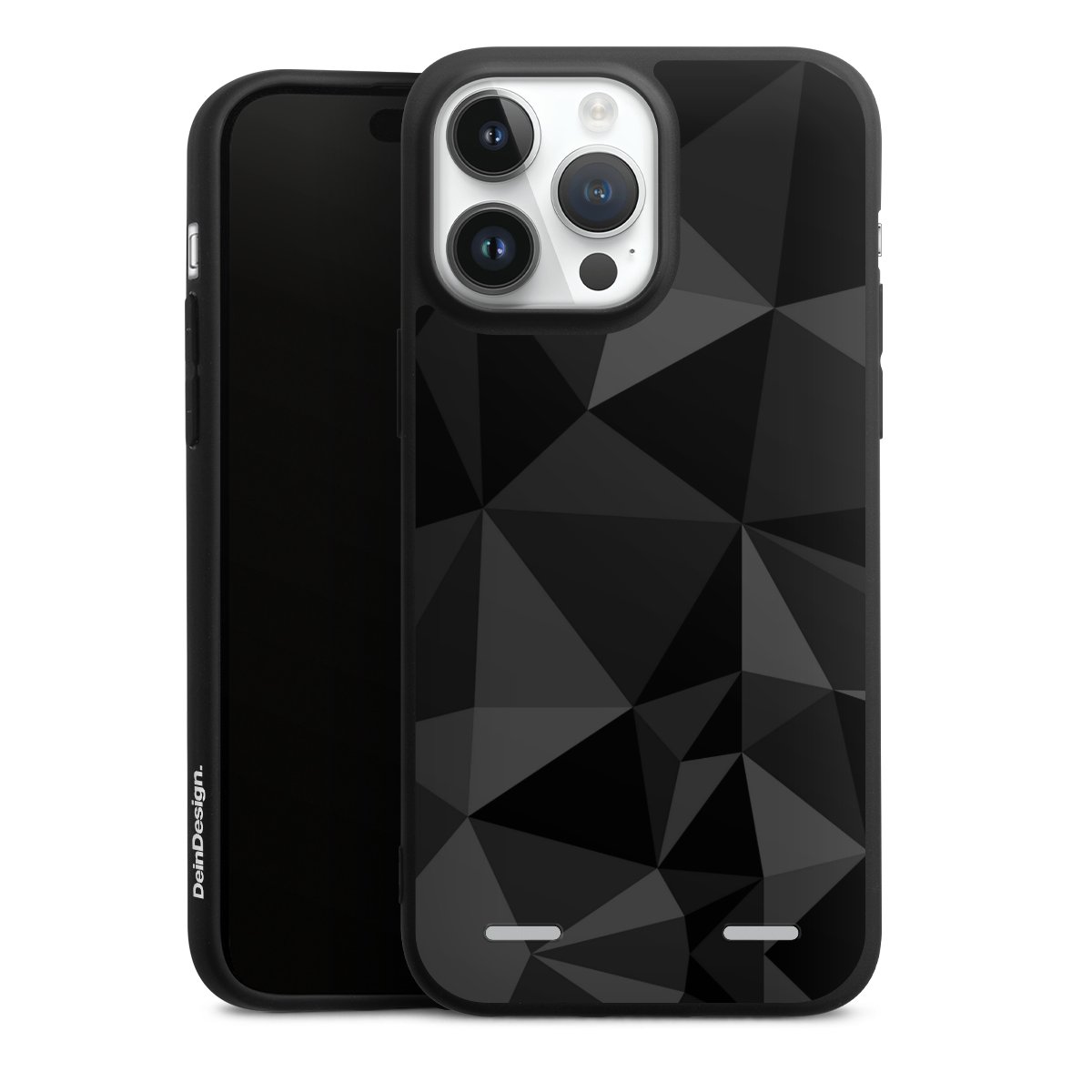 Motif Polygone Noir