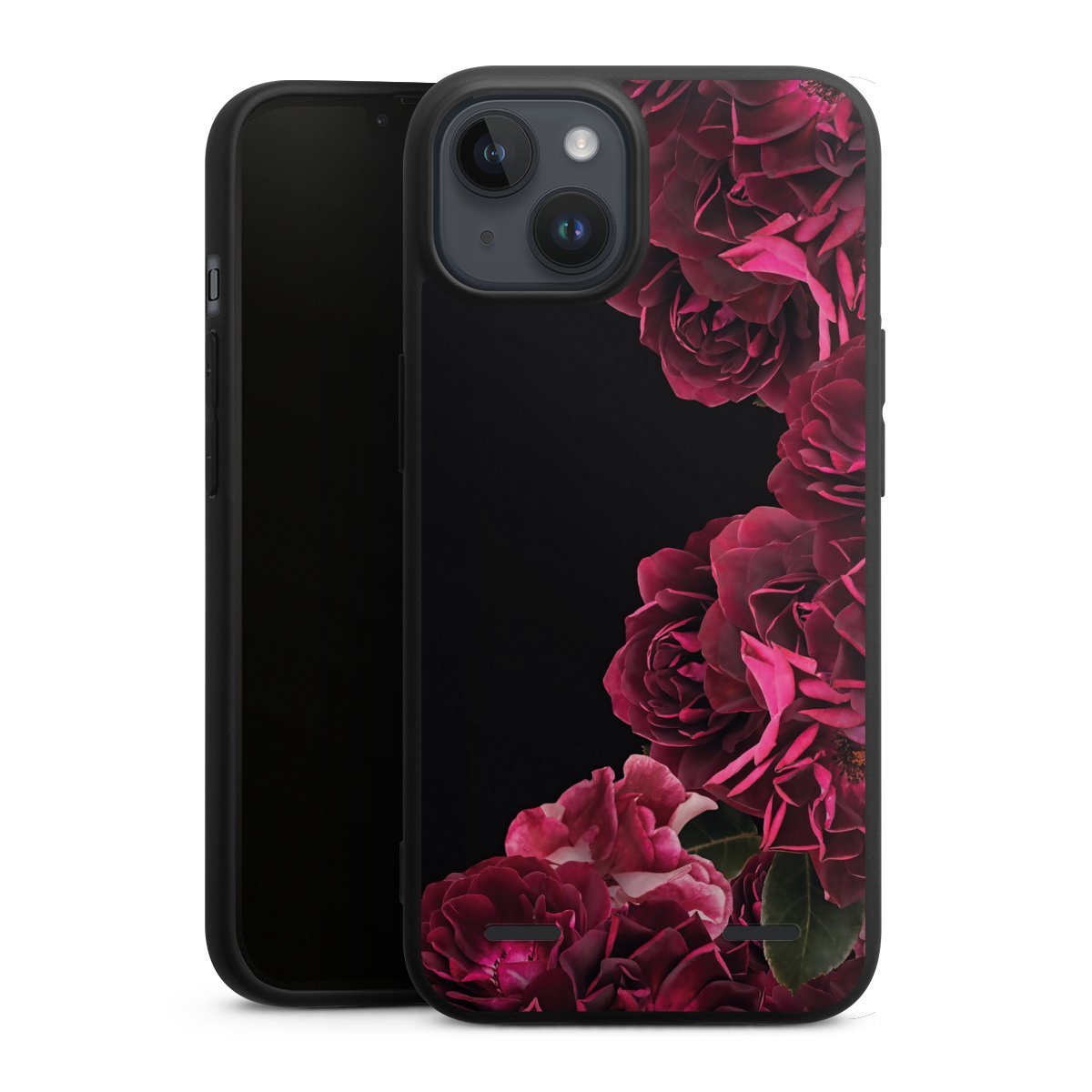 Rose vintage su nero