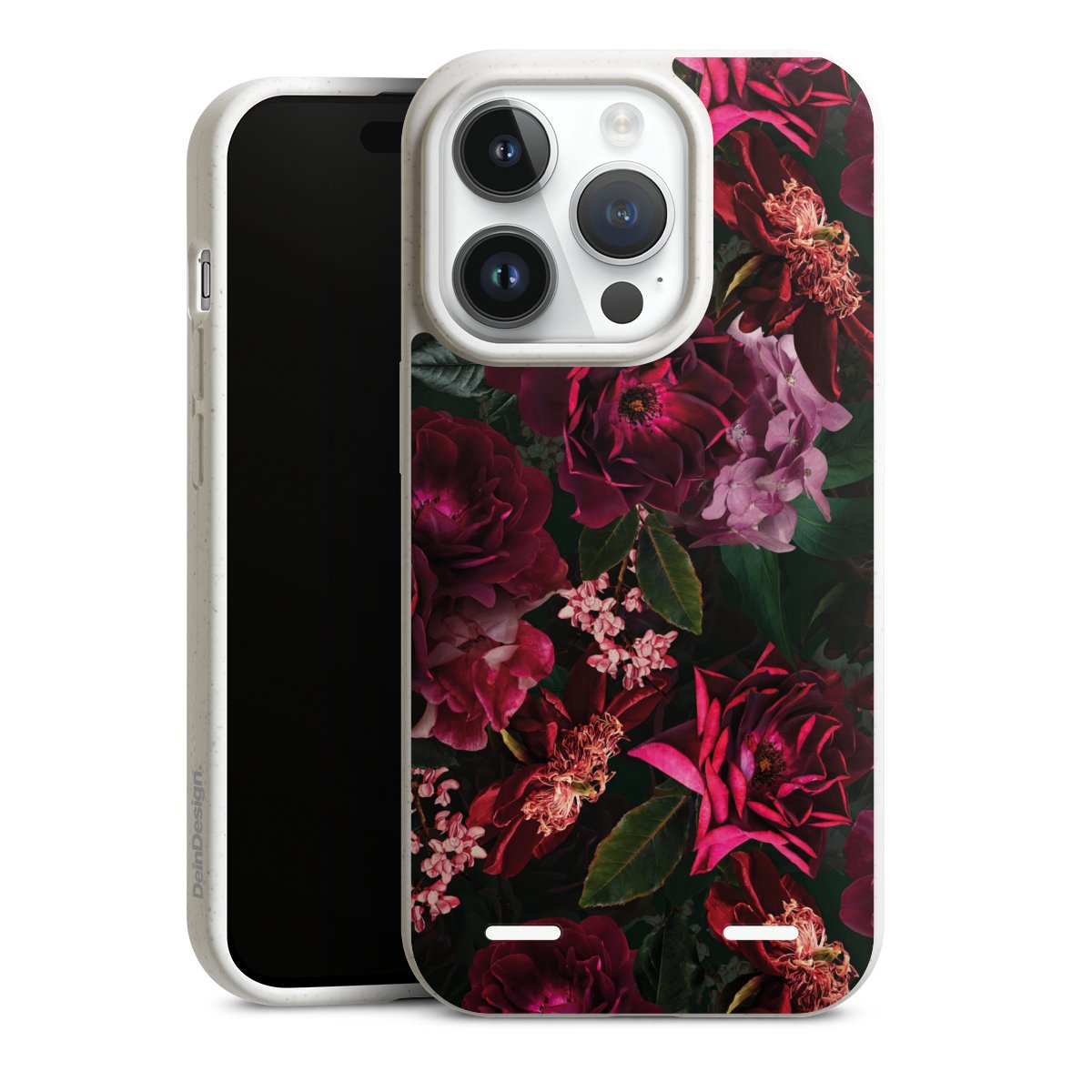 Donkerrode en roze bloemen