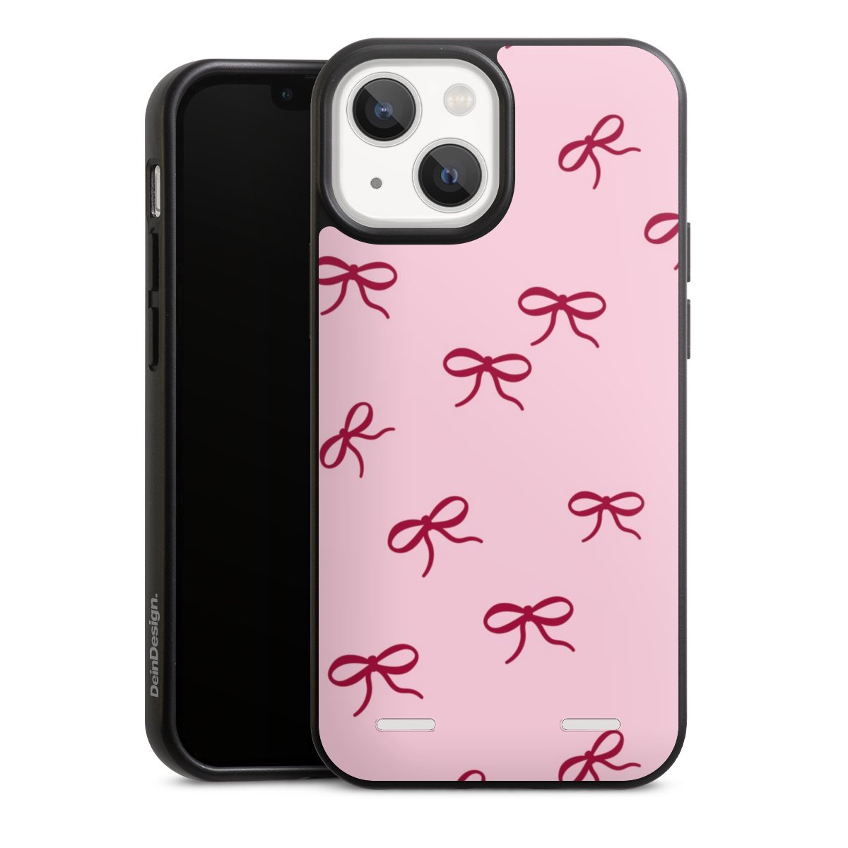 Bows Red Pink Pattern