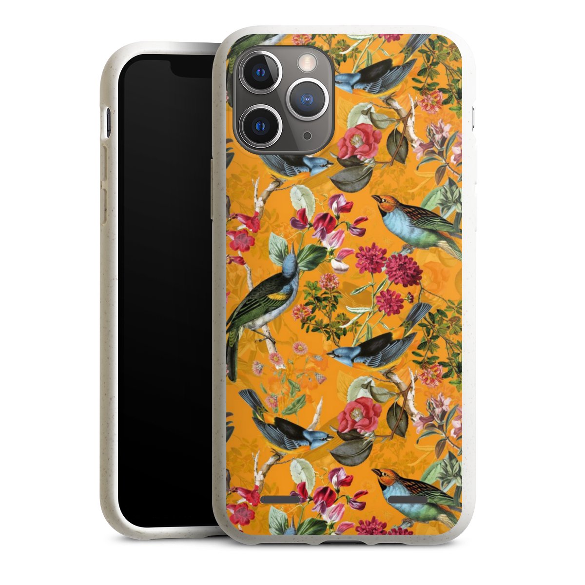 Vogels Bloemen Behang