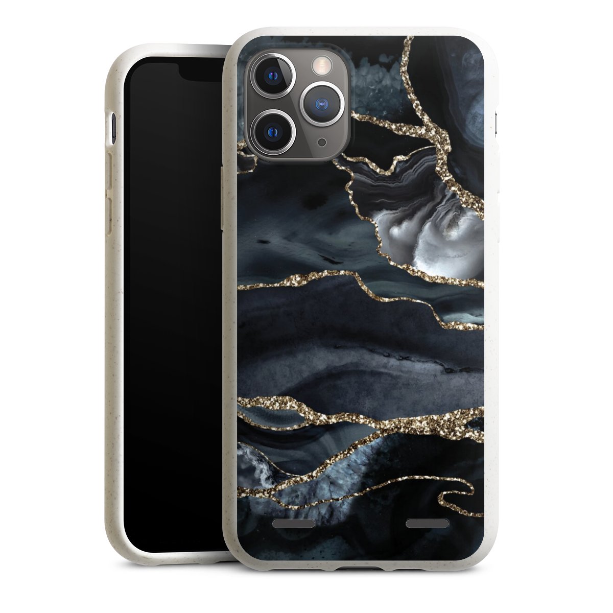 Aspetto glitter oro marmo scuro