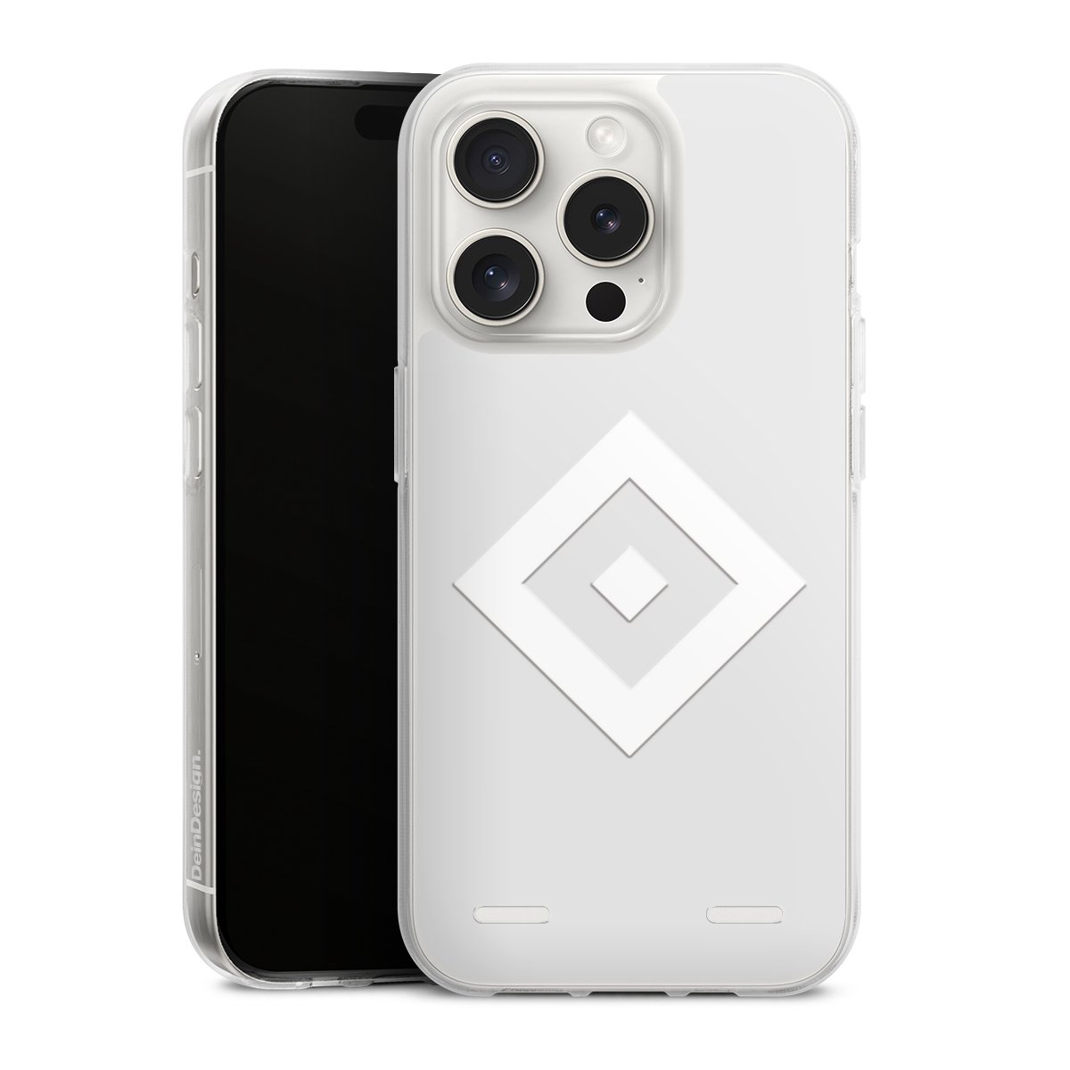 Rauten Logo auf HSV Grau