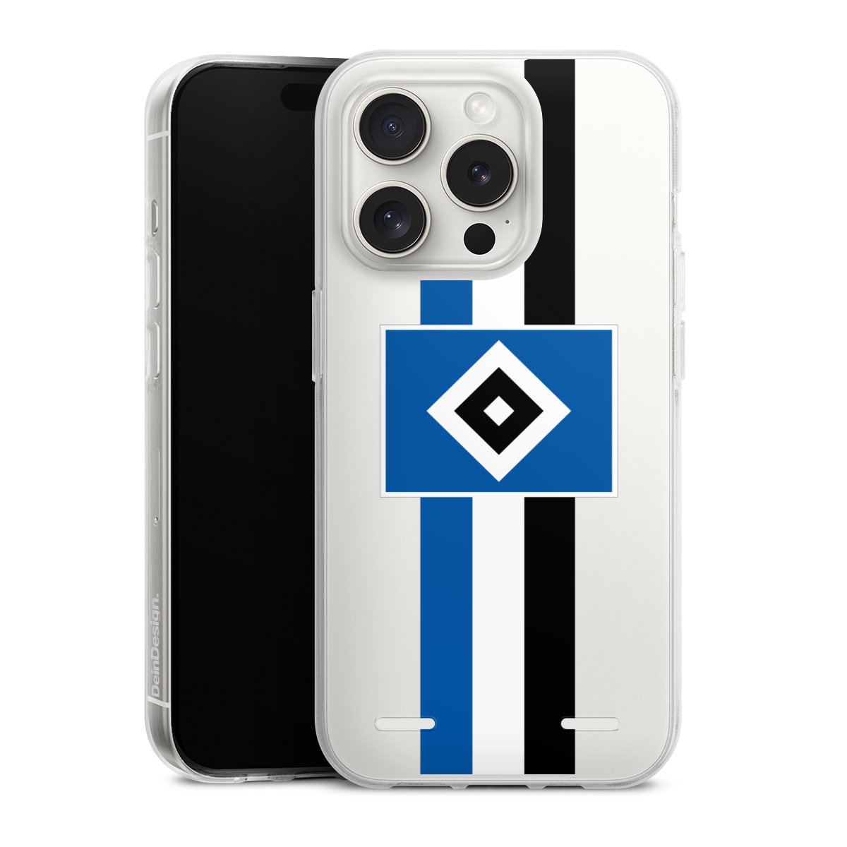 HSV Streifen - Blau-Weiß-Schwarz - ohne Hintergrund