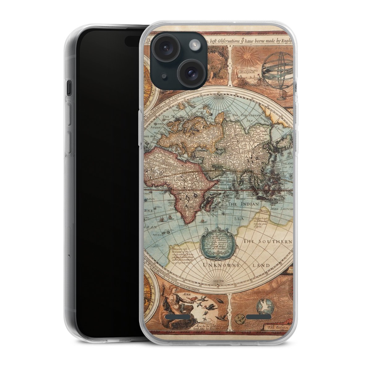 Mappa del mondo vintage