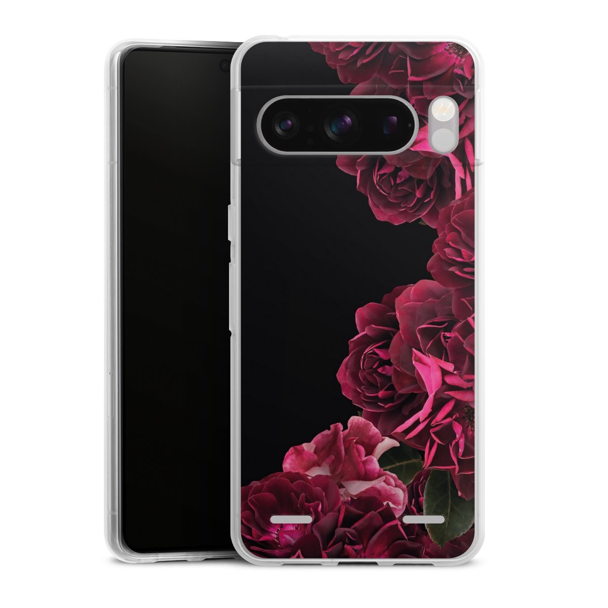 Rose vintage su nero