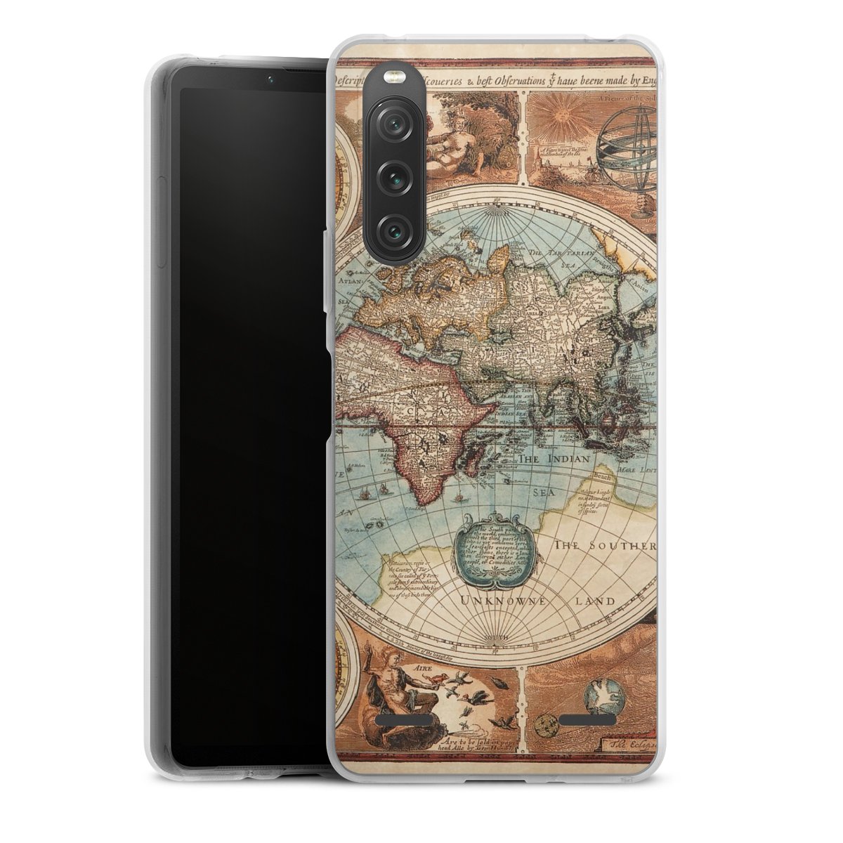 Mappa del mondo vintage