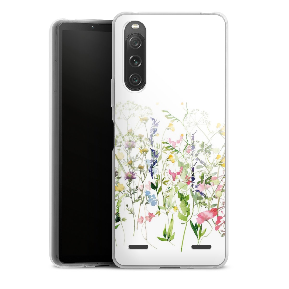 Fleurs de prairie printanières colorées