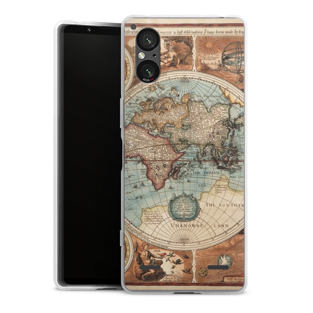 Mappa del mondo vintage