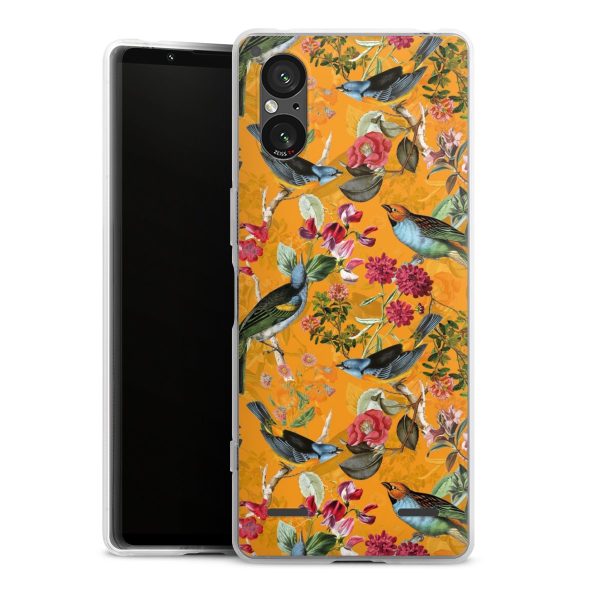 Vogels Bloemen Behang