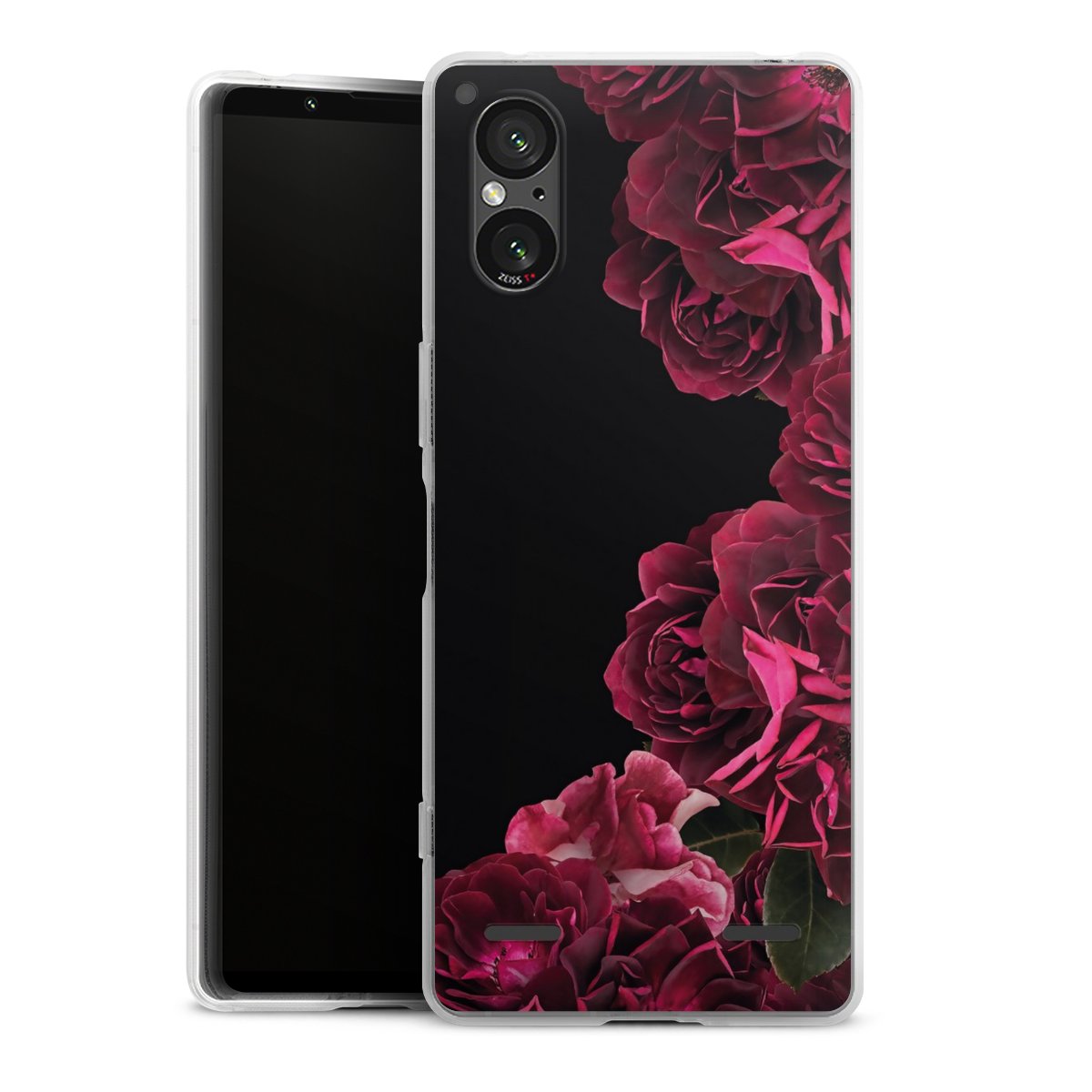 Rose vintage su nero