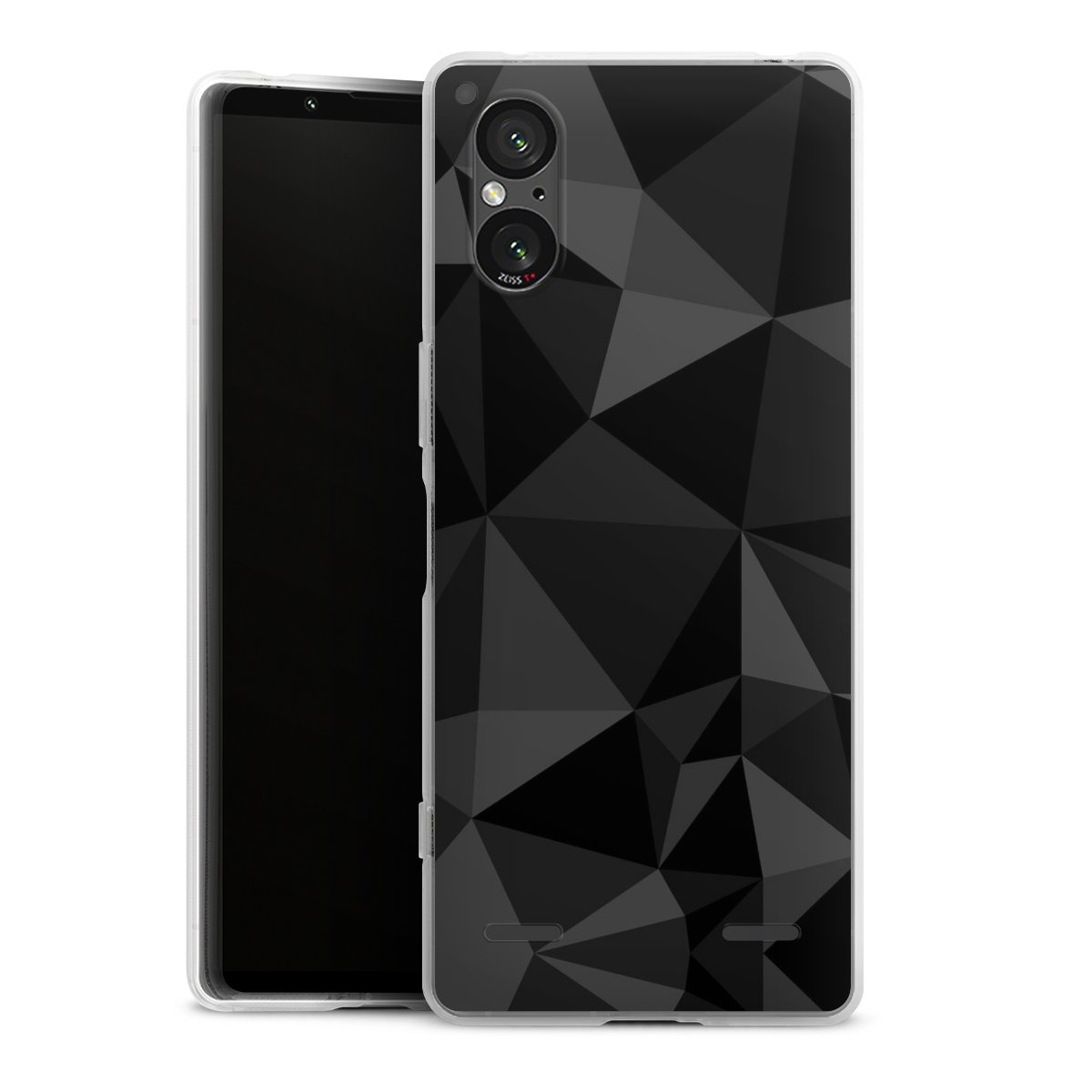 Motif Polygone Noir